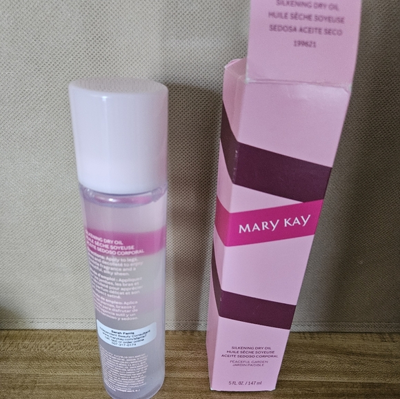 NIB 2 Mary Kay Silkening Dry Oil Mist Peaceful Garden full size - Picture 2 of 4